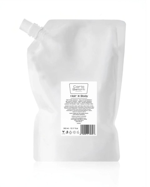 Haar & Körpershampoo, Nachfüllbeutel 360 ml, Carlo Bellotti