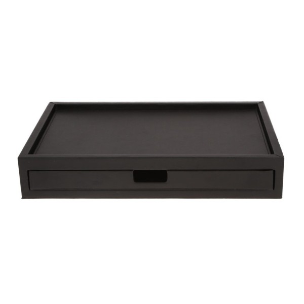 Welcome-Tray Kunstleder und Schublage