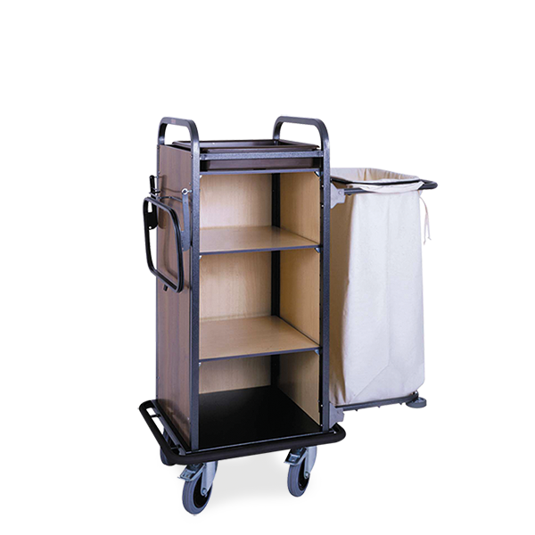 Etagenwagen S mit 120 L Wäschesack Abfallsackhalterung | www